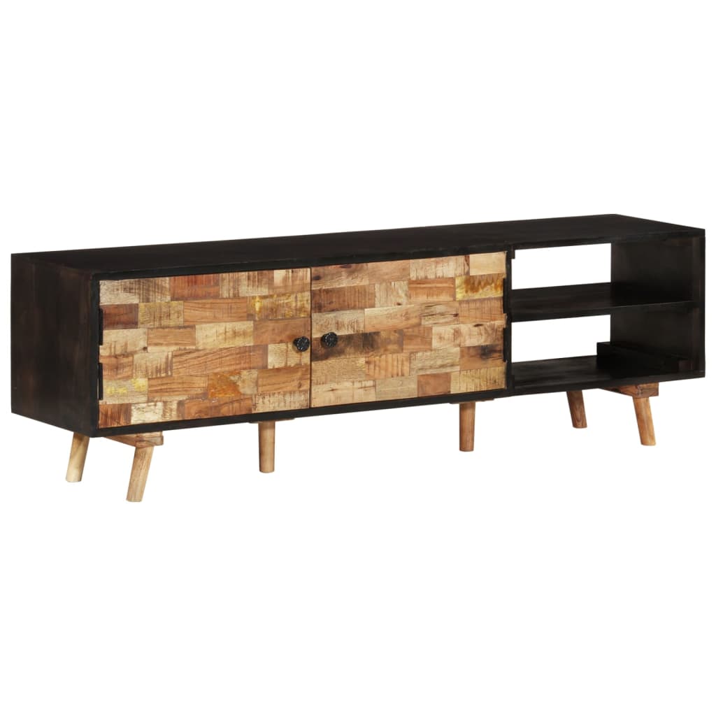 vidaXL Szafka pod TV, 140x30x45 cm, surowe drewno mango i akacjowe
