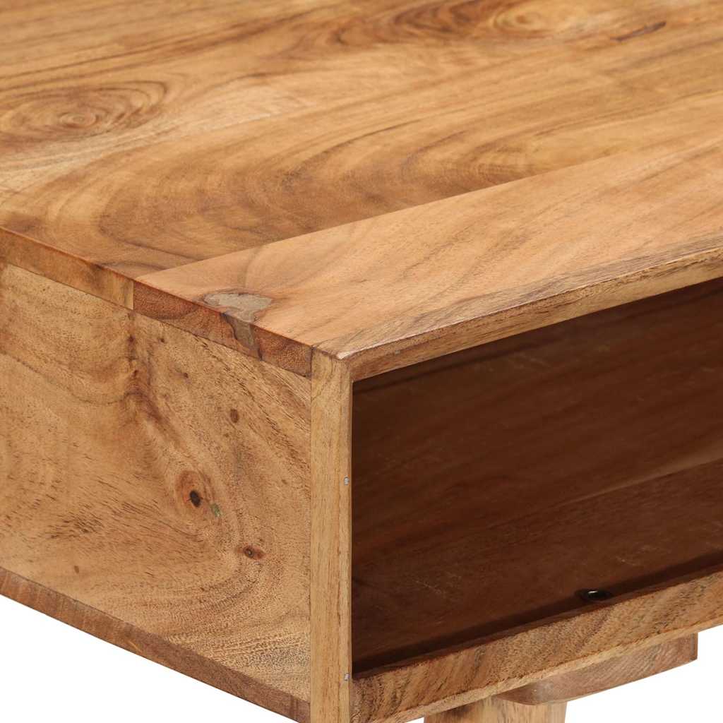 vidaXL Biurko, 110x50x76 cm, lite drewno akacjowe