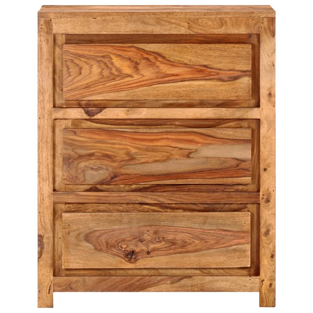 vidaXL Komoda, 60x33x75 cm, lite drewno akacjowe