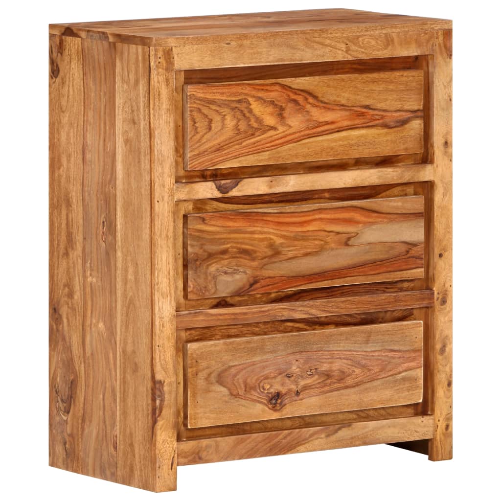vidaXL Komoda, 60x33x75 cm, lite drewno akacjowe