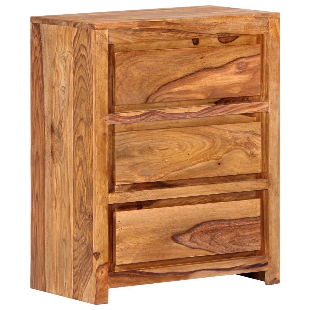 vidaXL Komoda, 60x33x75 cm, lite drewno akacjowe