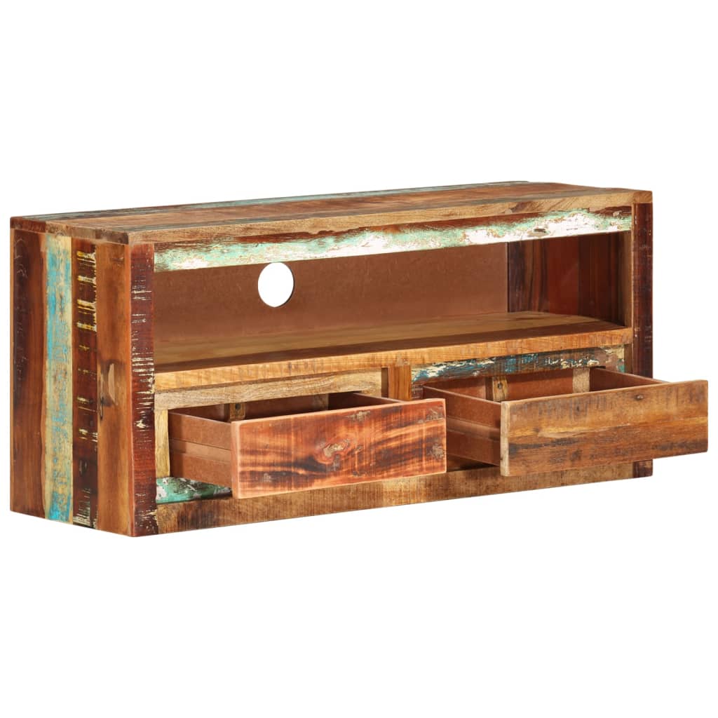 vidaXL Szafka pod TV, 88x30x40 cm, lite drewno z odzysku