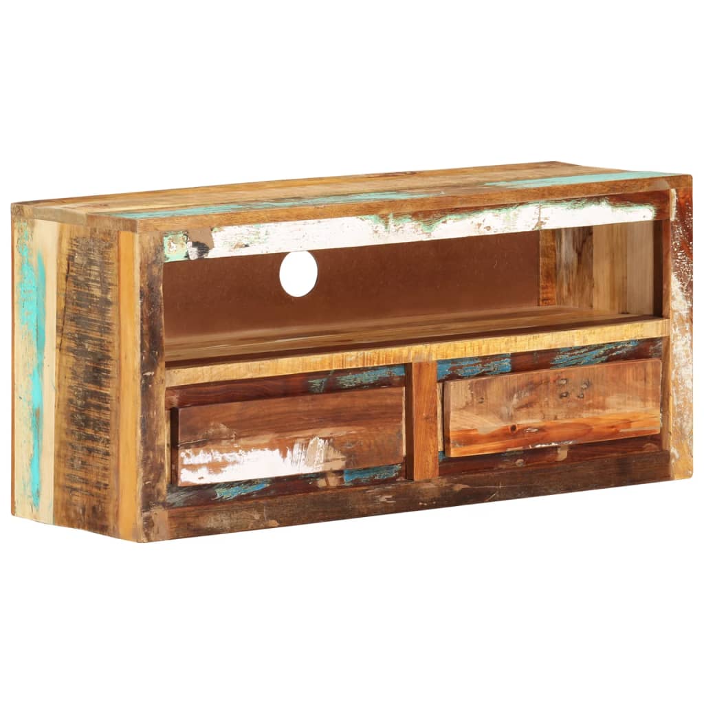 vidaXL Szafka pod TV, 88x30x40 cm, lite drewno z odzysku