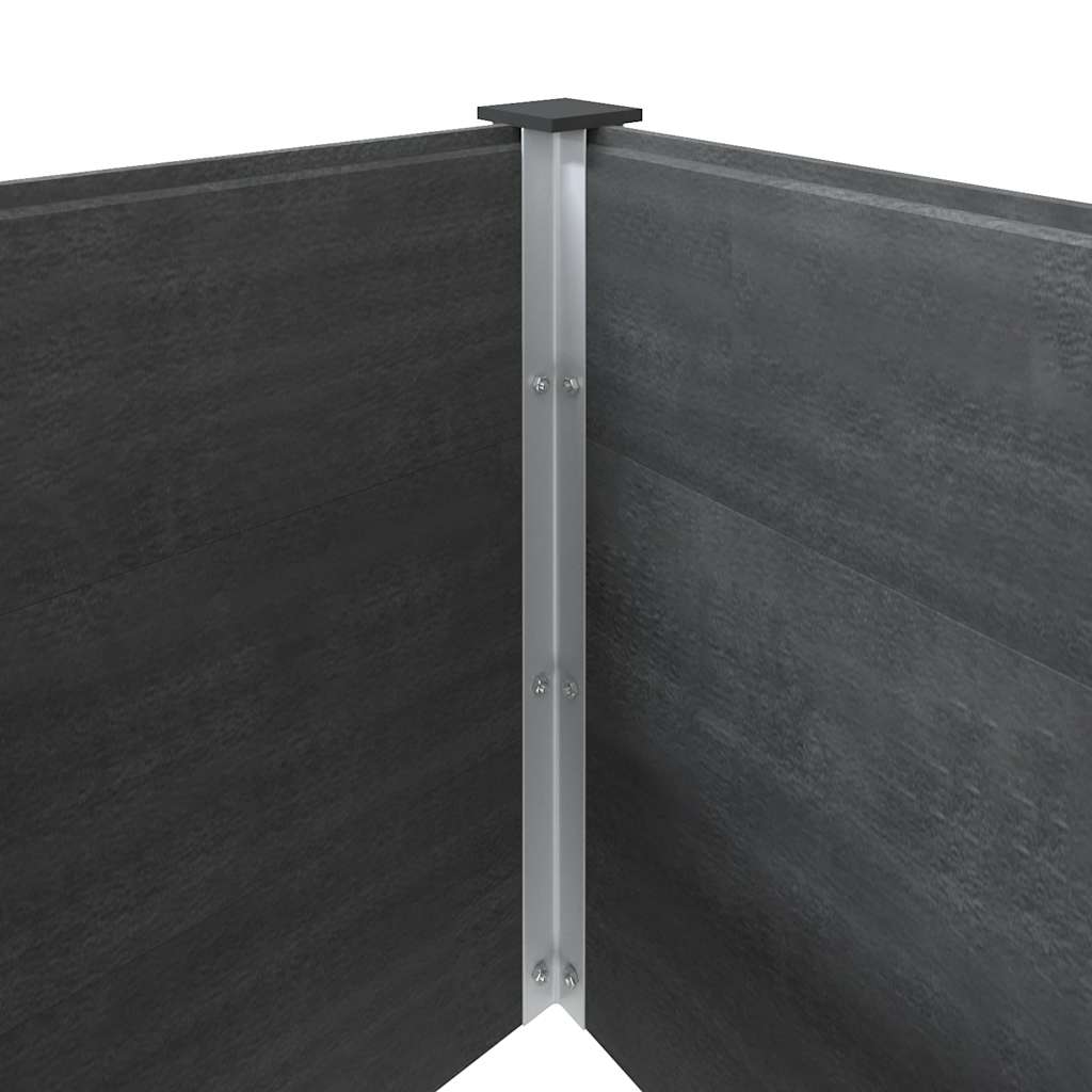 vidaXL Podwyższona donica ogrodowa, 300x100x91 cm, WPC, szara