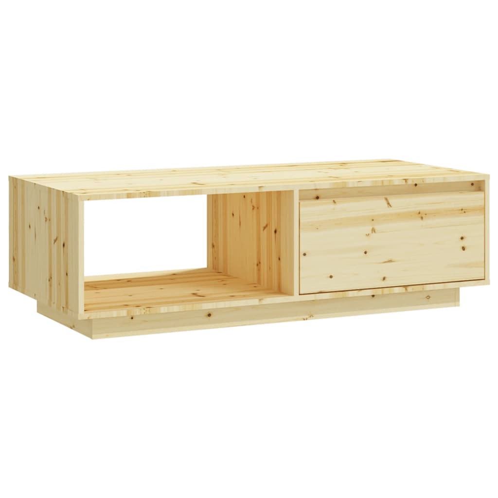 vidaXL Stolik kawowy, 110x50x33,5 cm, drewno jodłowe