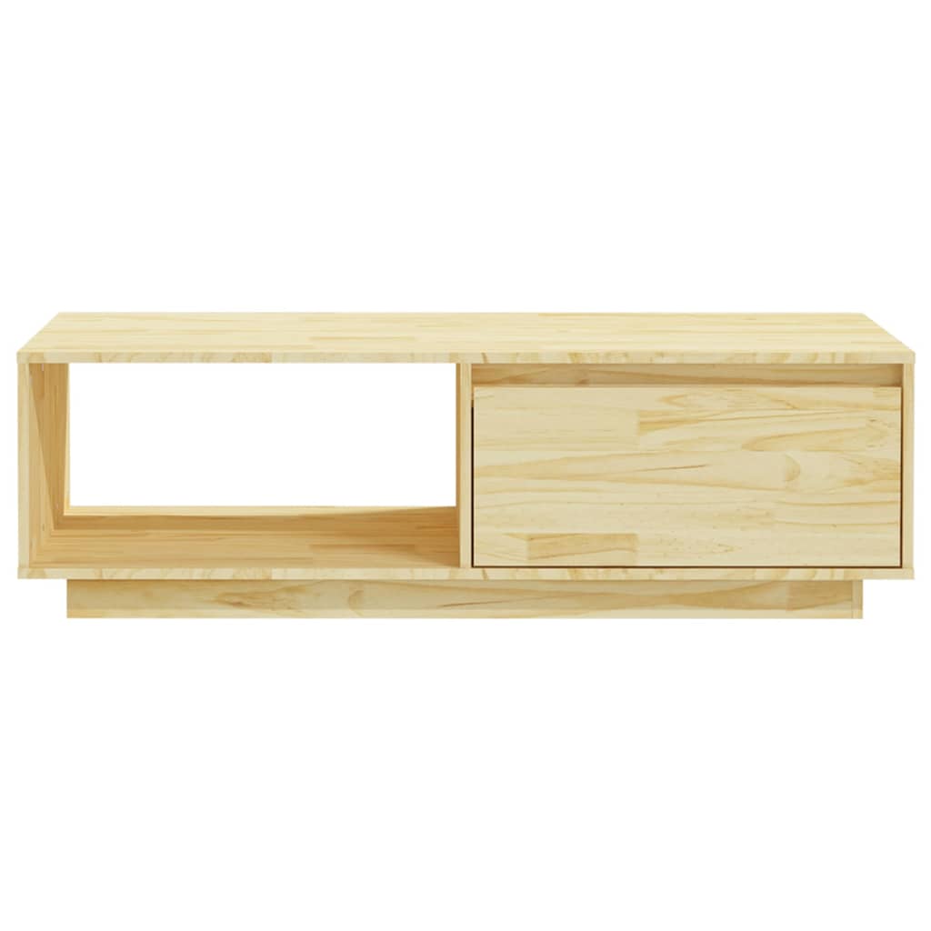 vidaXL Stolik kawowy, 110x50x33,5 cm, lite drewno sosnowe