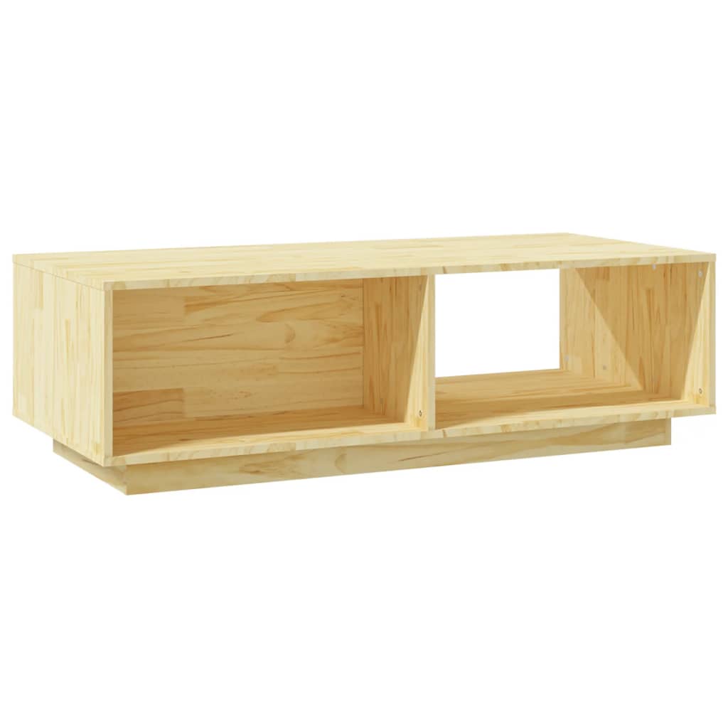 vidaXL Stolik kawowy, 110x50x33,5 cm, lite drewno sosnowe
