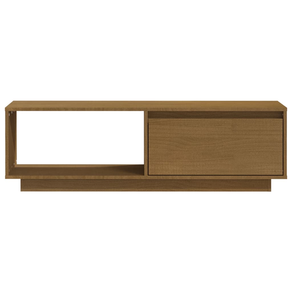 vidaXL Szafka pod TV, miodowy brąz, 110x30x33,5 cm, drewno sosnowe