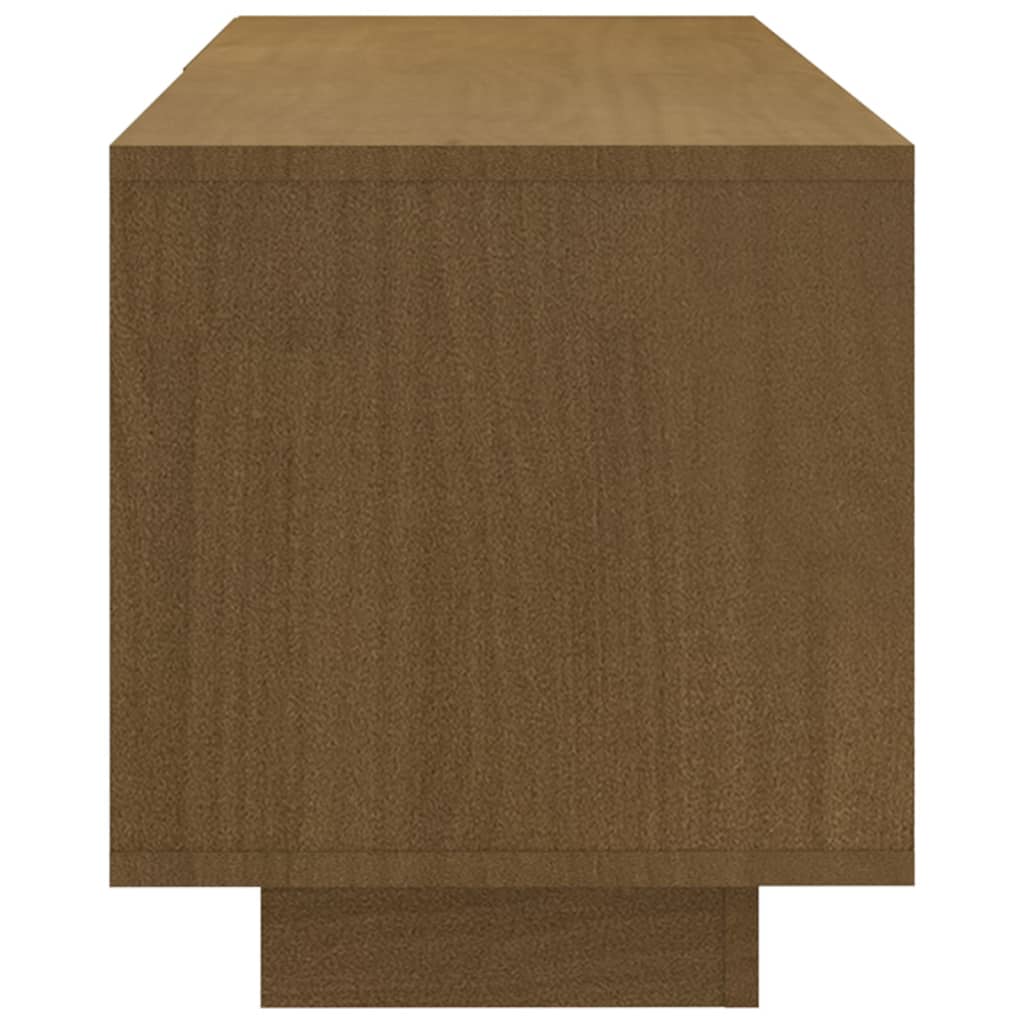 vidaXL Szafka pod TV, miodowy brąz, 110x30x33,5 cm, drewno sosnowe