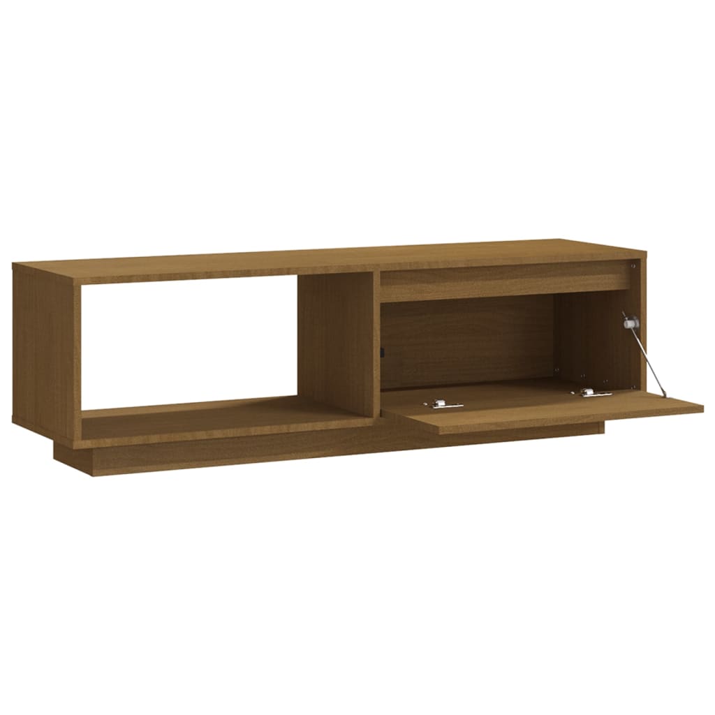vidaXL Szafka pod TV, miodowy brąz, 110x30x33,5 cm, drewno sosnowe