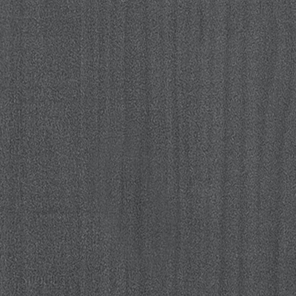 vidaXL Stolik kawowy, szary, 75x50x33,5 cm, lite drewno sosnowe