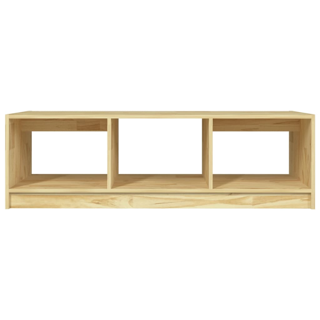 vidaXL Stolik kawowy, 110x50x34 cm, lite drewno sosnowe