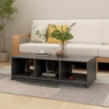 vidaXL Stolik kawowy, szary, 110x50x34 cm, lite drewno sosnowe