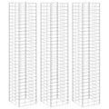vidaXL Wysokie donice gabionowe, 3 szt., 30x30x200 cm, żelazo