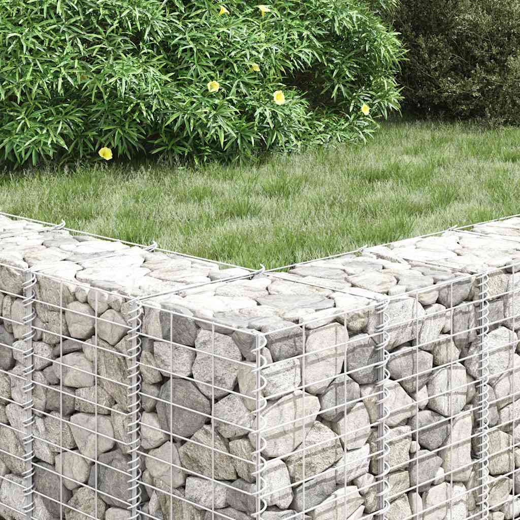 vidaXL Wysokie donice gabionowe, 4 szt., 30x30x50/100/150/200 cm