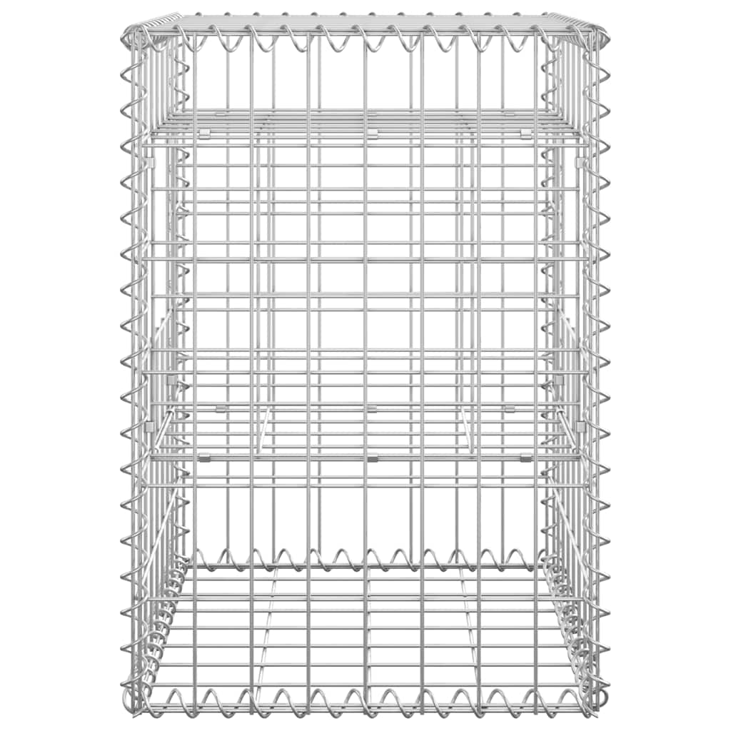 vidaXL Słupki gabionowe, 2 szt., 40x40x60 cm, żelazo
