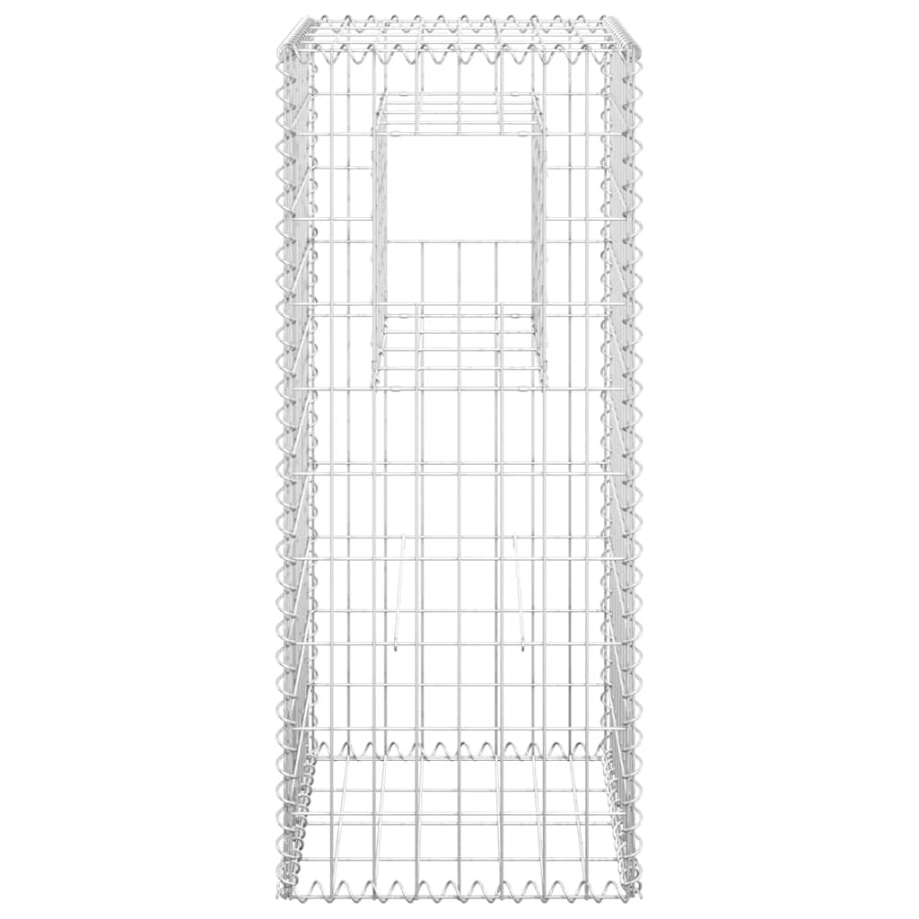 vidaXL Słupki gabionowe, 2 szt., 40x40x100 cm, żelazo