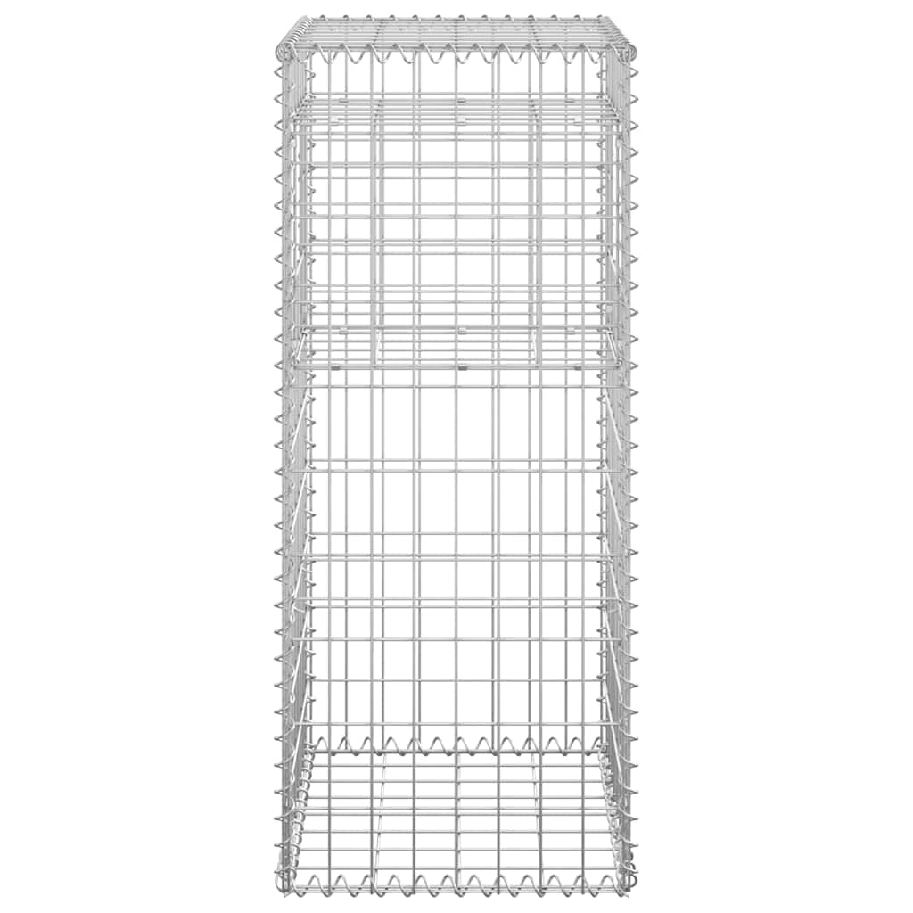 vidaXL Słupki gabionowe, 2 szt., 40x40x100 cm, żelazo