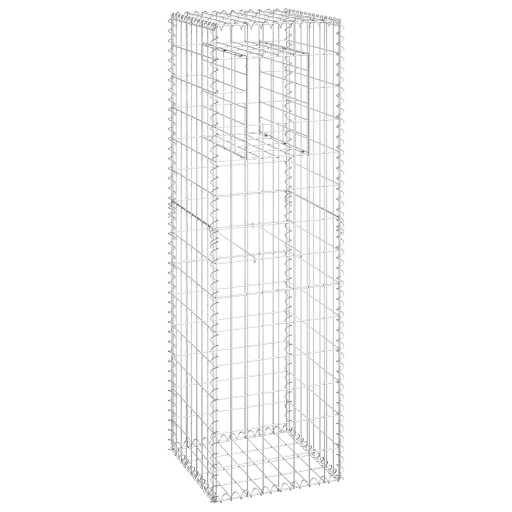 vidaXL Słupek gabionowy, 40x40x140 cm, żelazo