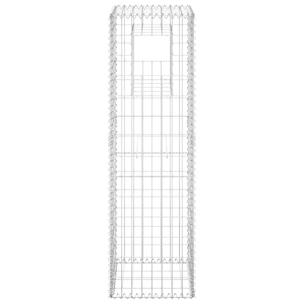 vidaXL Słupek gabionowy, 40x40x140 cm, żelazo