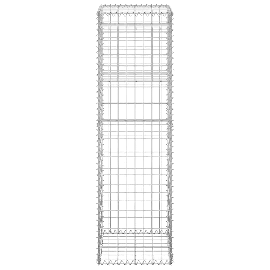 vidaXL Słupki gabionowe, 2 szt., 40x40x140 cm, żelazo