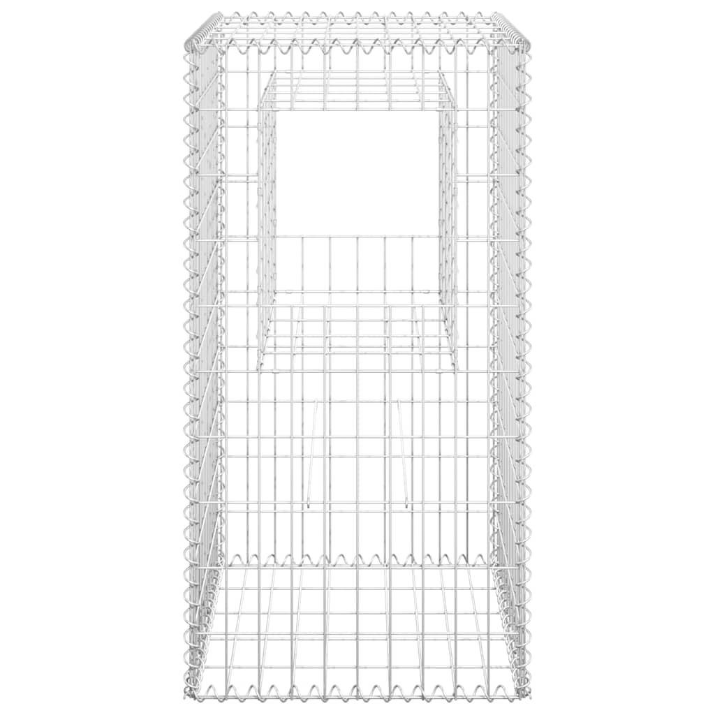 vidaXL Słupki gabionowe, 2 szt., 50x50x100 cm, żelazo