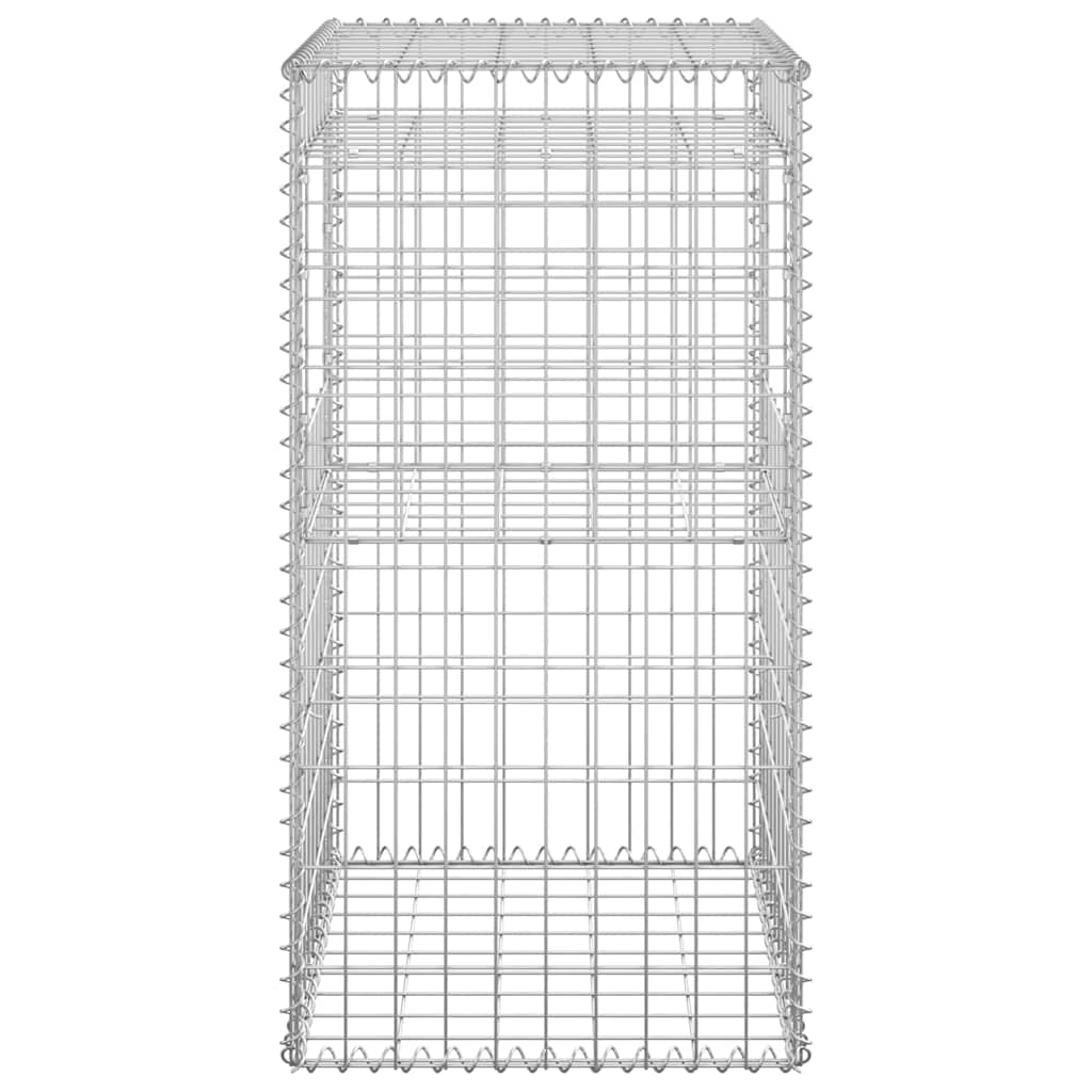 vidaXL Słupki gabionowe, 2 szt., 50x50x100 cm, żelazo