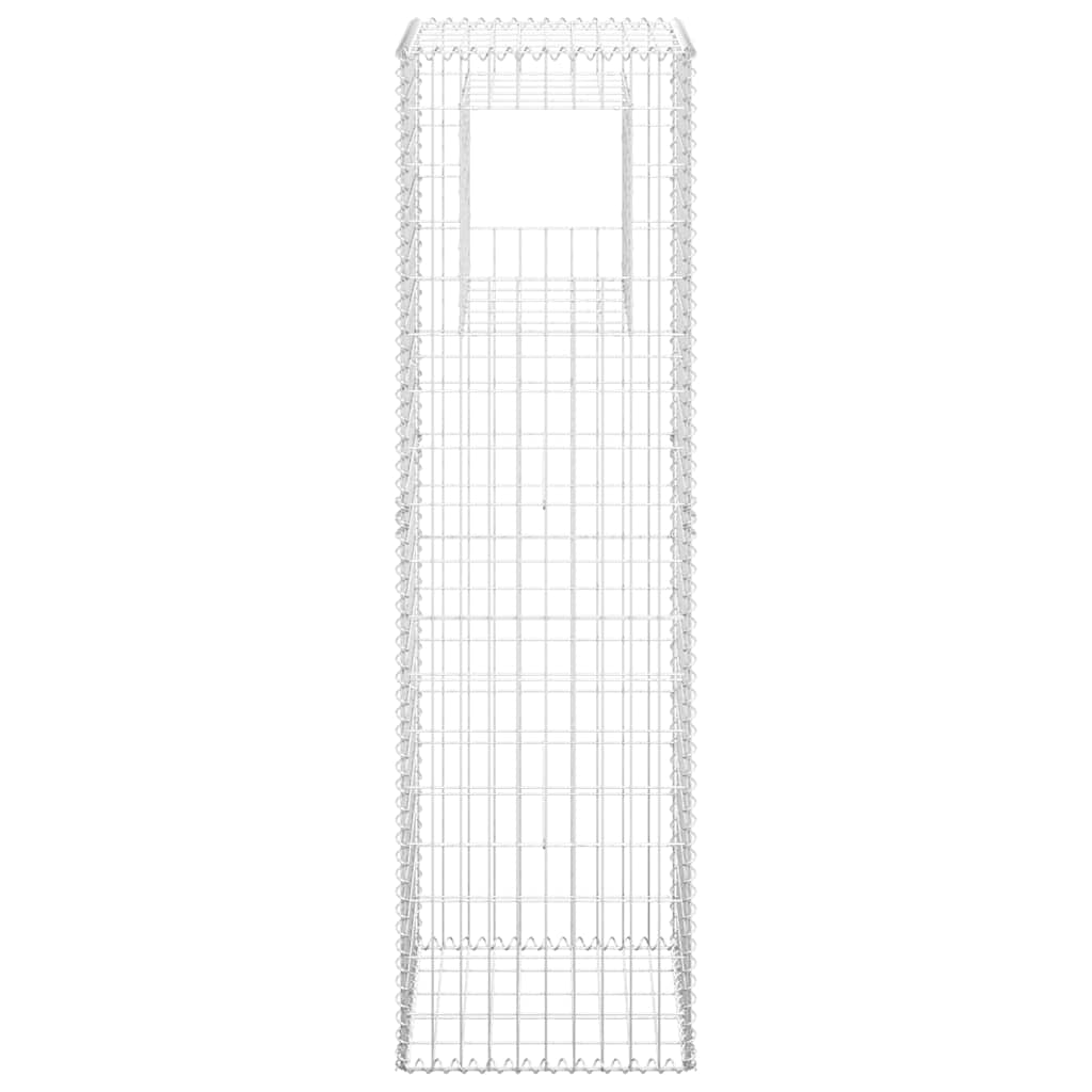 vidaXL Słupek gabionowy, 50x50x180 cm, żelazo