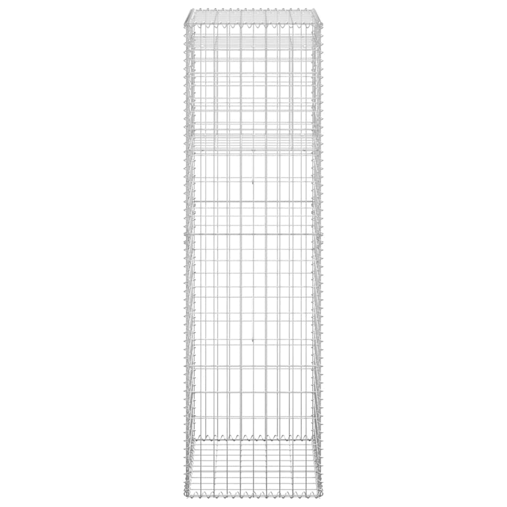 vidaXL Słupek gabionowy, 50x50x180 cm, żelazo