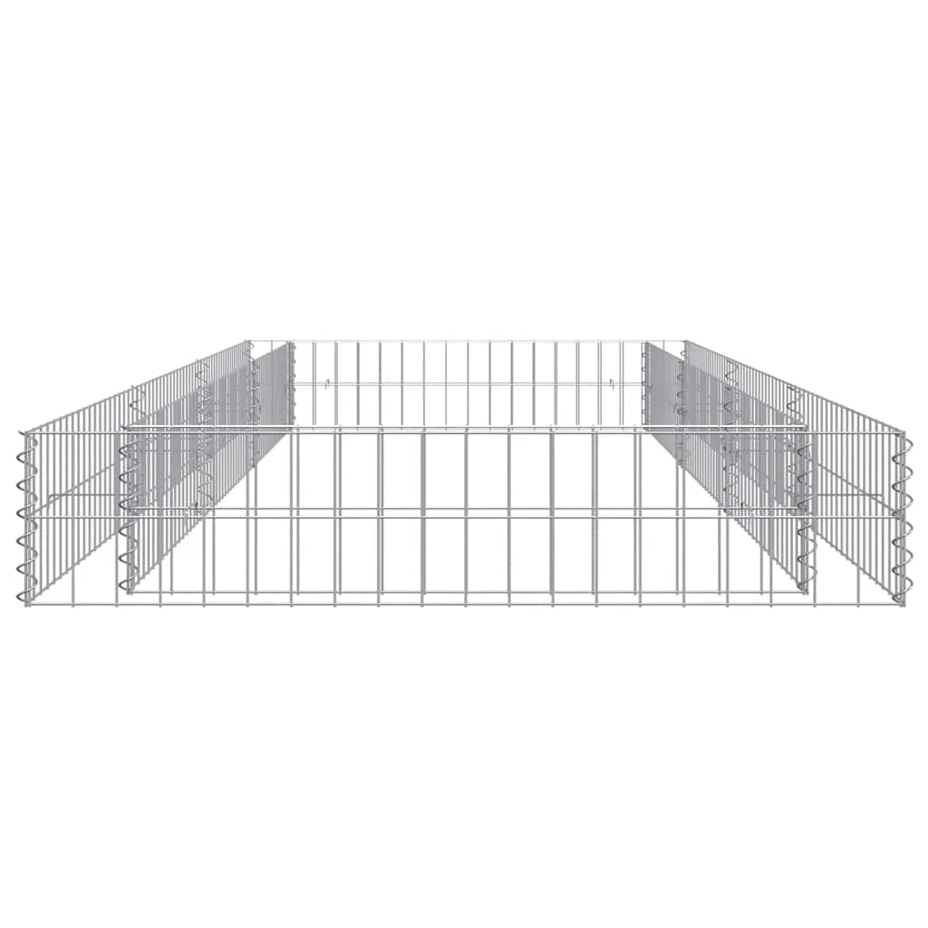 vidaXL Podwyższona donica gabionowa, galwanizowana stal, 300x100x20 cm