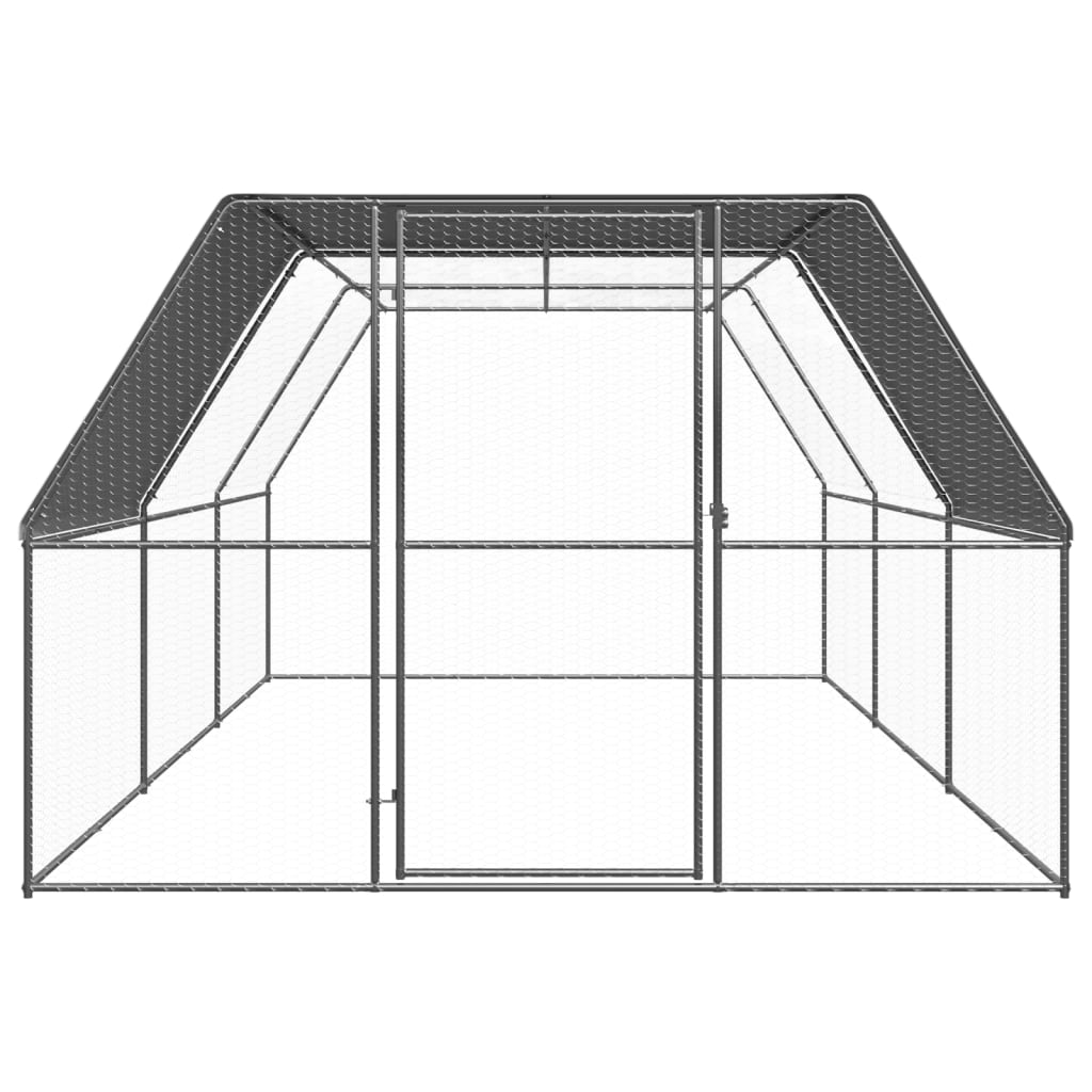 vidaXL Klatka zewnętrzna dla kurcząt, 3x6x2 m, stal galwanizowana