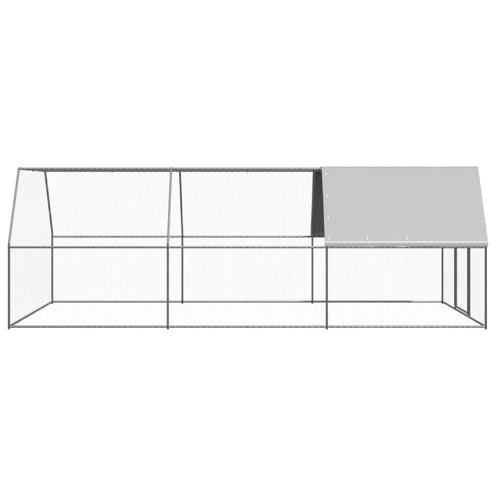 vidaXL Klatka zewnętrzna dla kurcząt, 3x6x2 m, stal galwanizowana