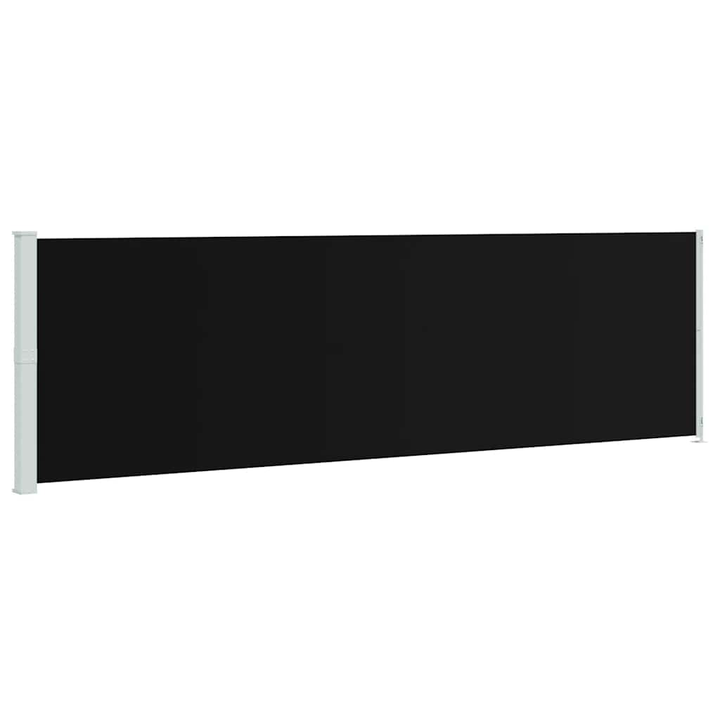 vidaXL Wysuwana markiza boczna na taras, 180 x 600 cm, czarna