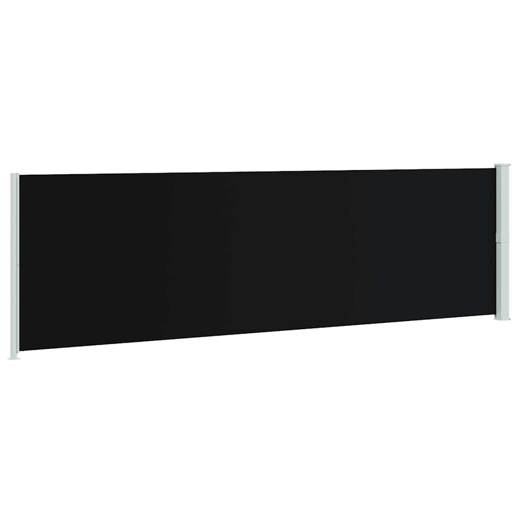 vidaXL Wysuwana markiza boczna na taras, 180 x 600 cm, czarna