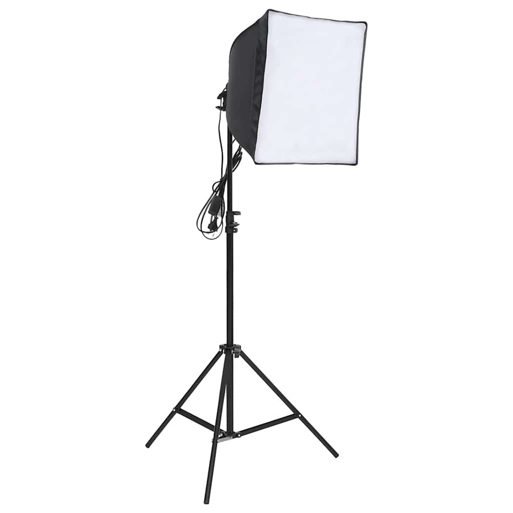 vidaXL Zestaw oświetlenia studyjnego, softboxy na statywach