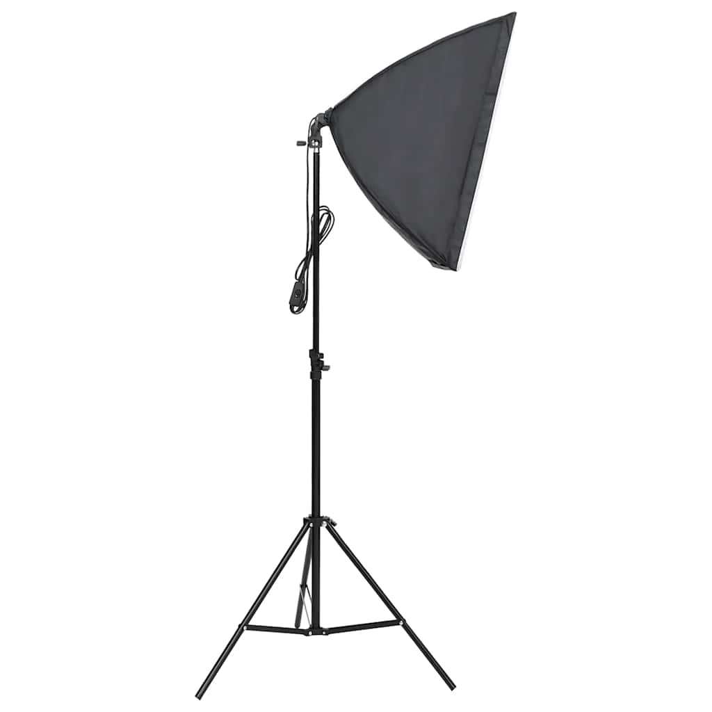 vidaXL Zestaw do studia fotograficznego, tła i softboxy