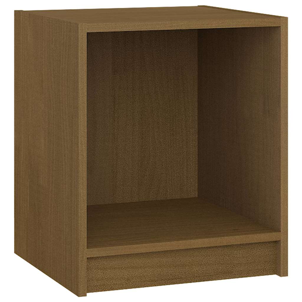 vidaXL Szafki nocne, 2 szt., miodowe, 35,5x33,5x41,5, drewno sosnowe