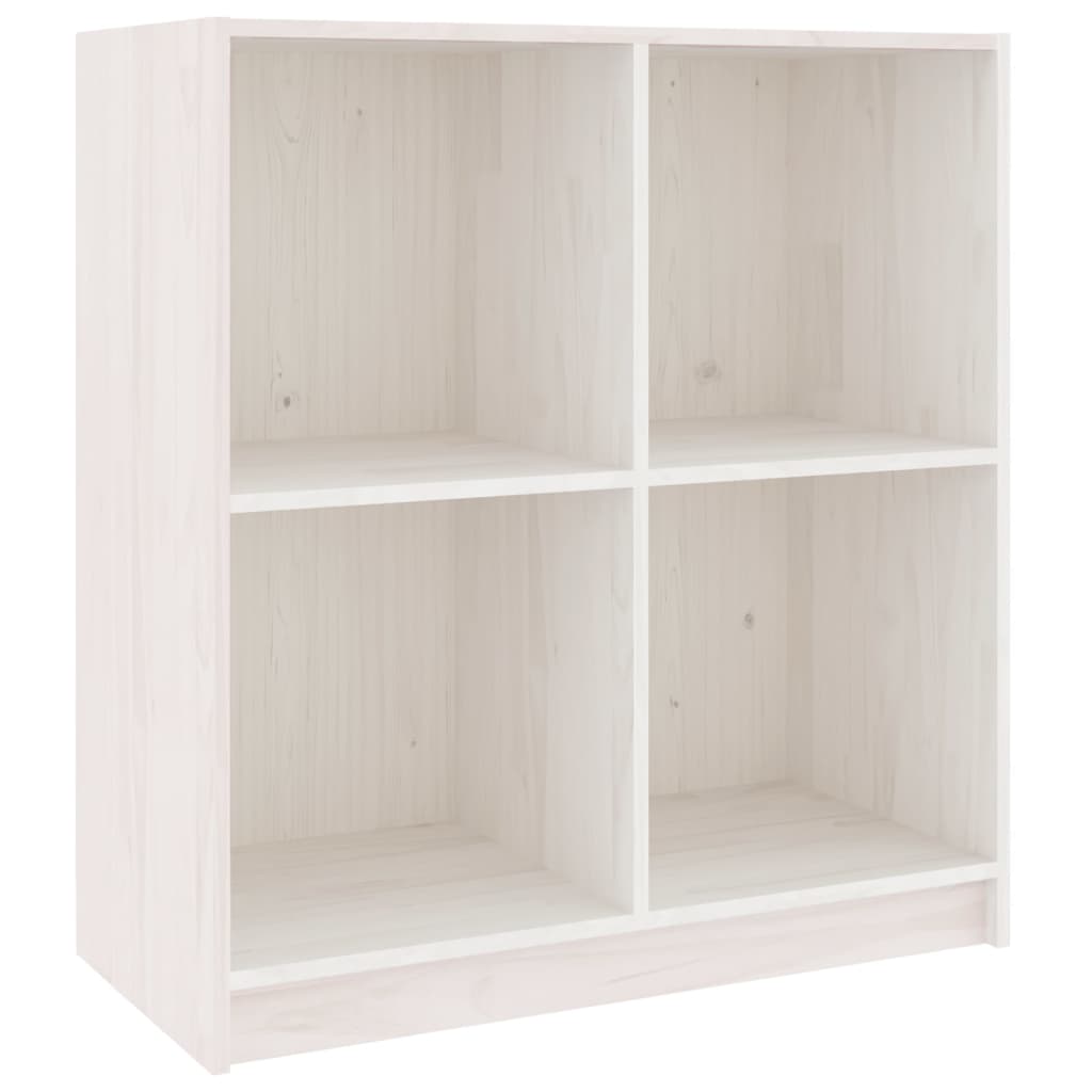vidaXL Szafka, biała, 70x33x76 cm, lite drewno sosnowe