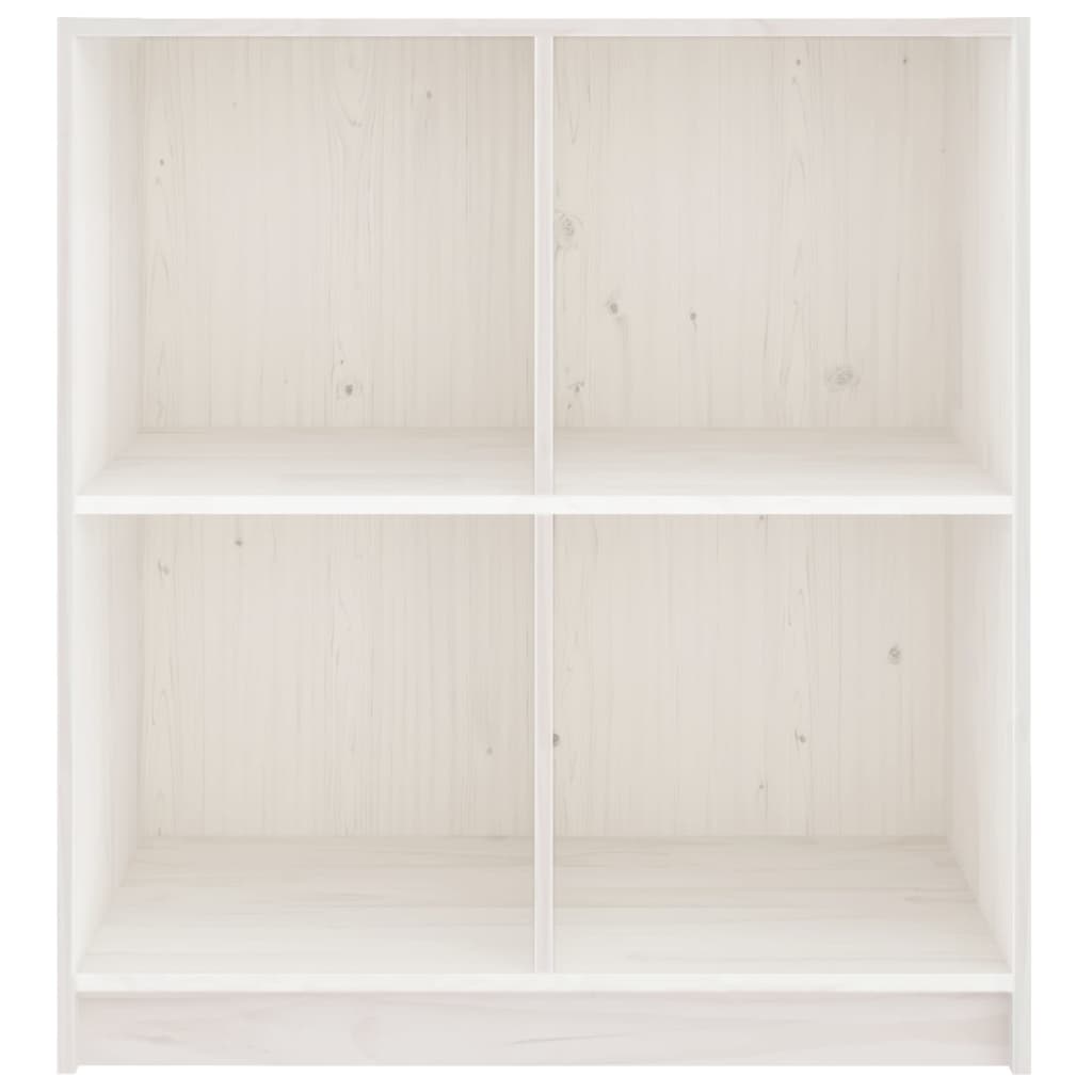 vidaXL Szafka, biała, 70x33x76 cm, lite drewno sosnowe