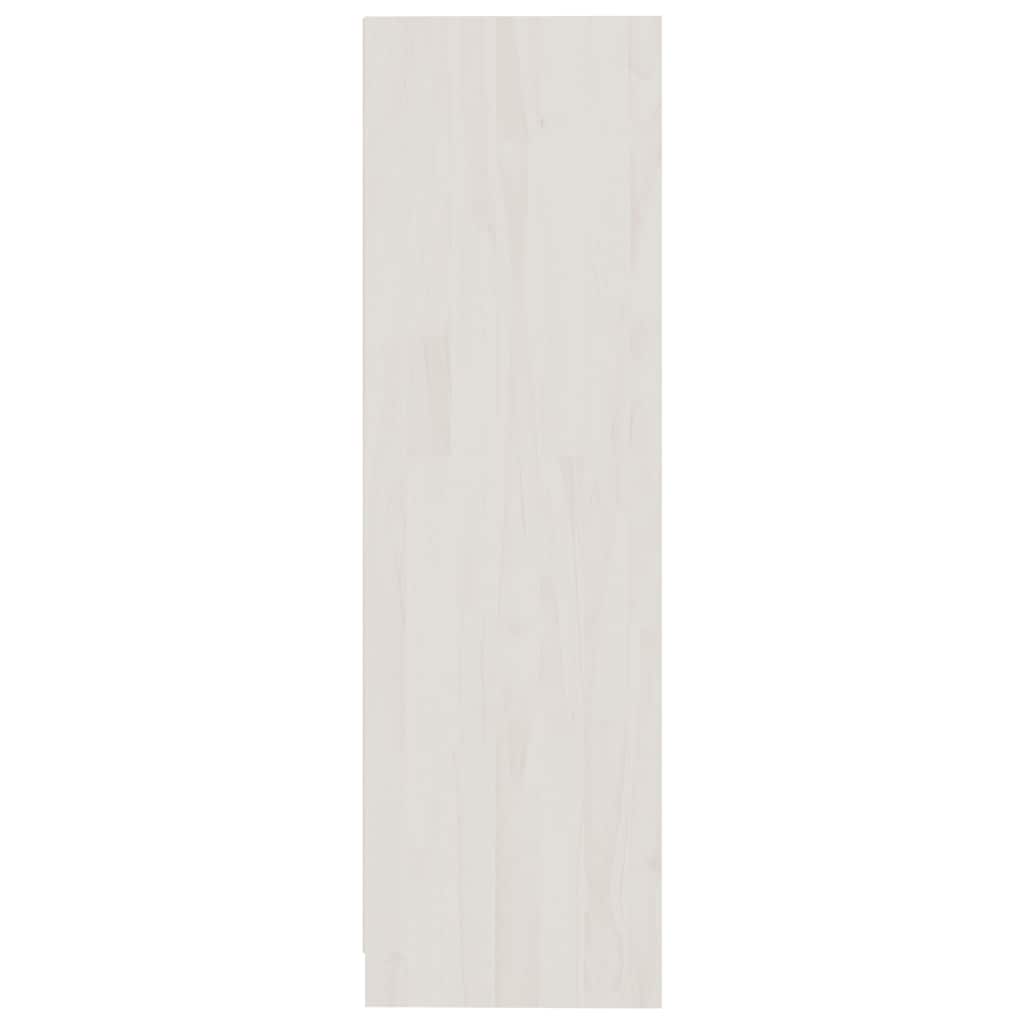 vidaXL Regał na książki, biały, 70x33x110 cm, lite drewno sosnowe