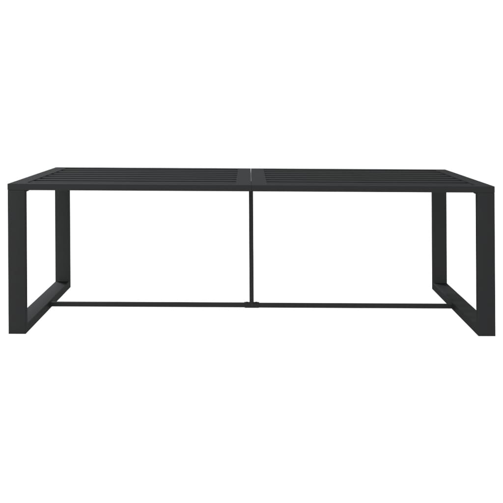 vidaXL Stół ogrodowy, antracytowy, 120x60x66 cm, aluminium