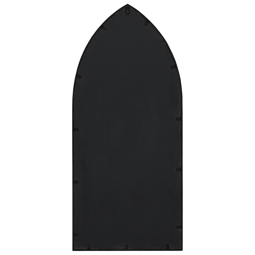 vidaXL Lustro do wnętrz, czarne, 100x45 cm, żelazne