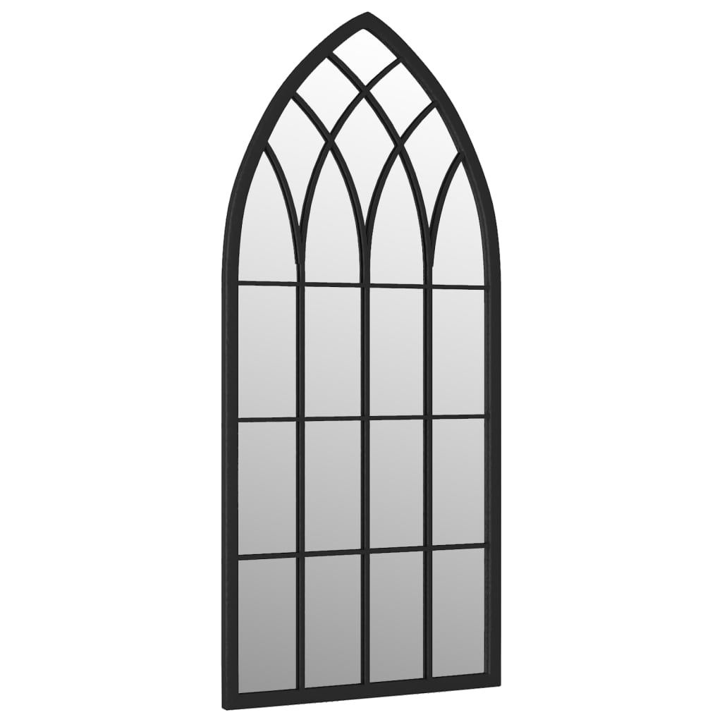 vidaXL Lustro do wnętrz, czarne, 70x30 cm, żelazne