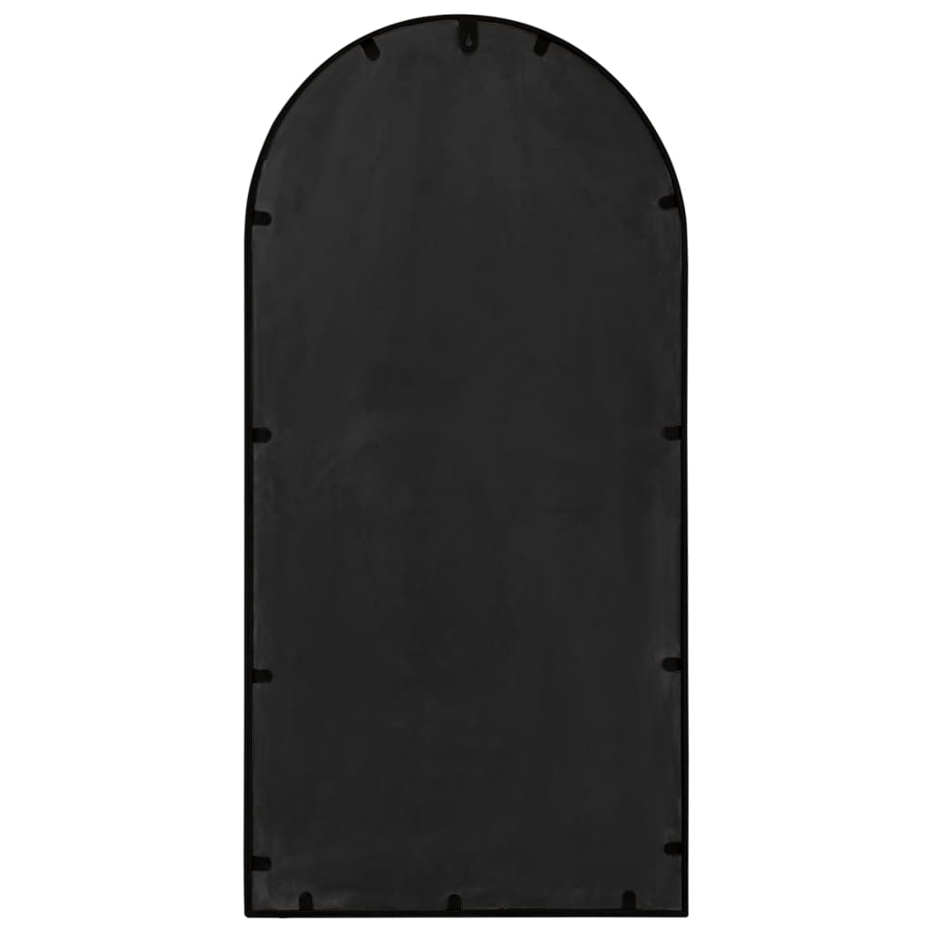 vidaXL Lustro do wnętrz, czarne, 90x45 cm, żelazne