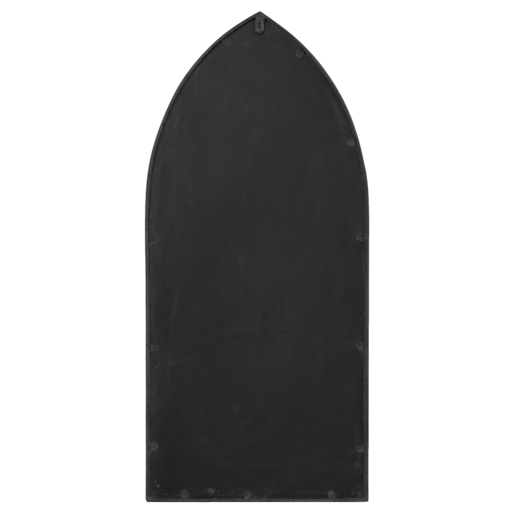 vidaXL Lustro do wnętrz, czarne, 100x45 cm, żelazne