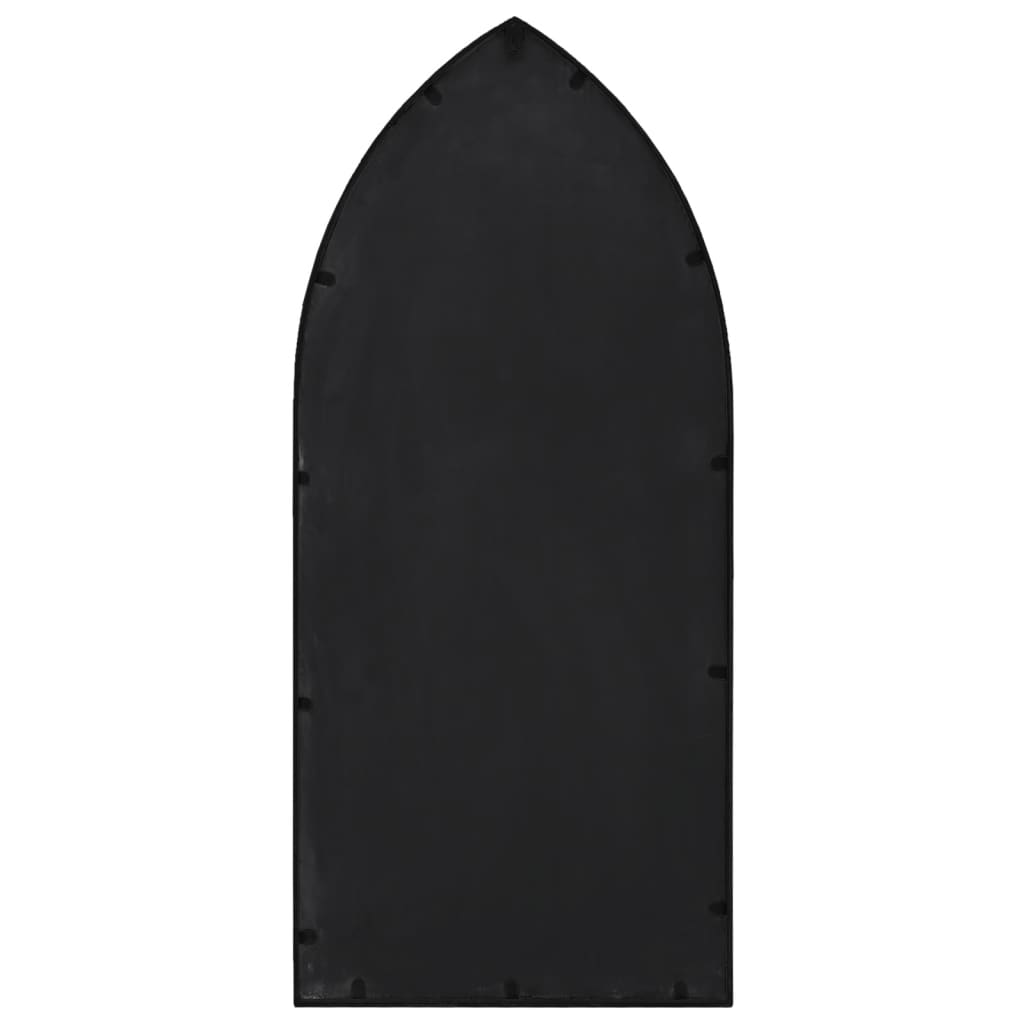 vidaXL Lustro do wnętrz, czarne, 100x45 cm, żelazne