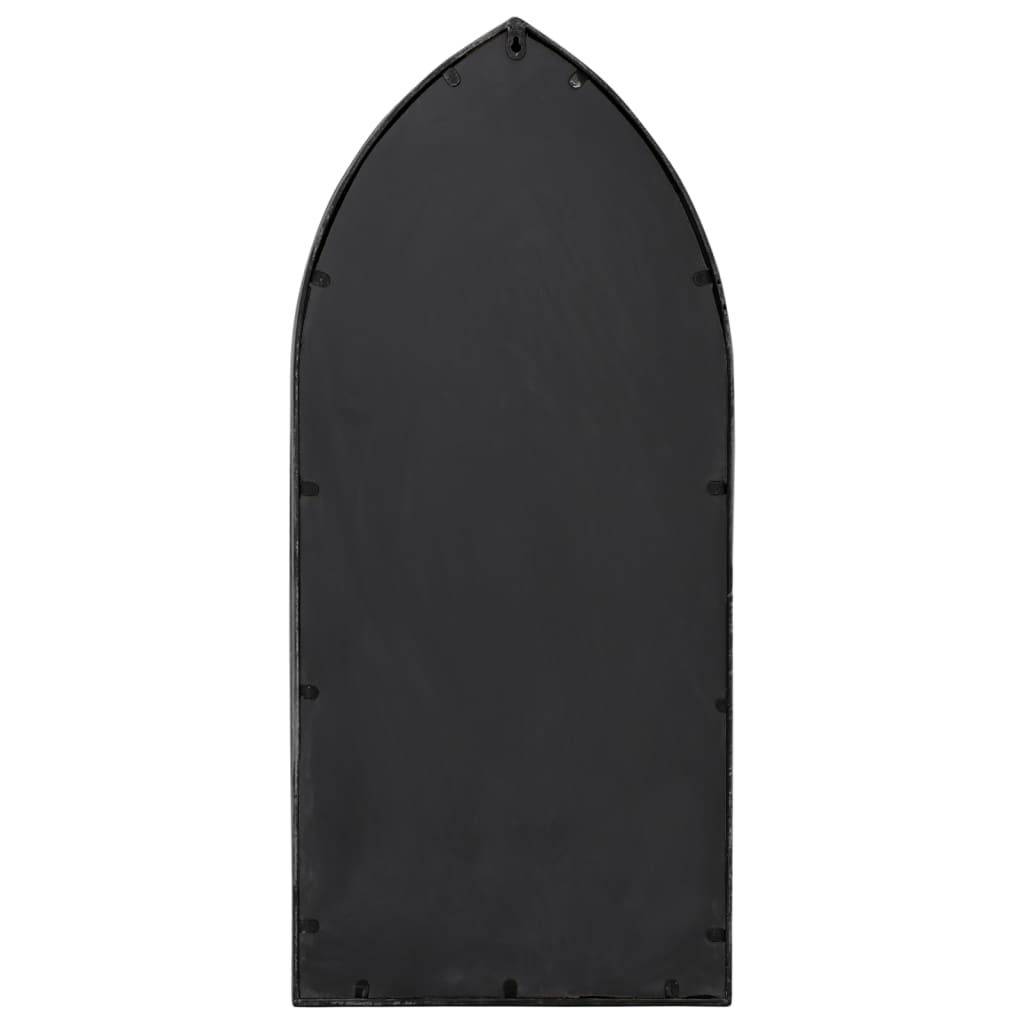 vidaXL Lustro do wnętrz, czarne, 100x45 cm, żelazne