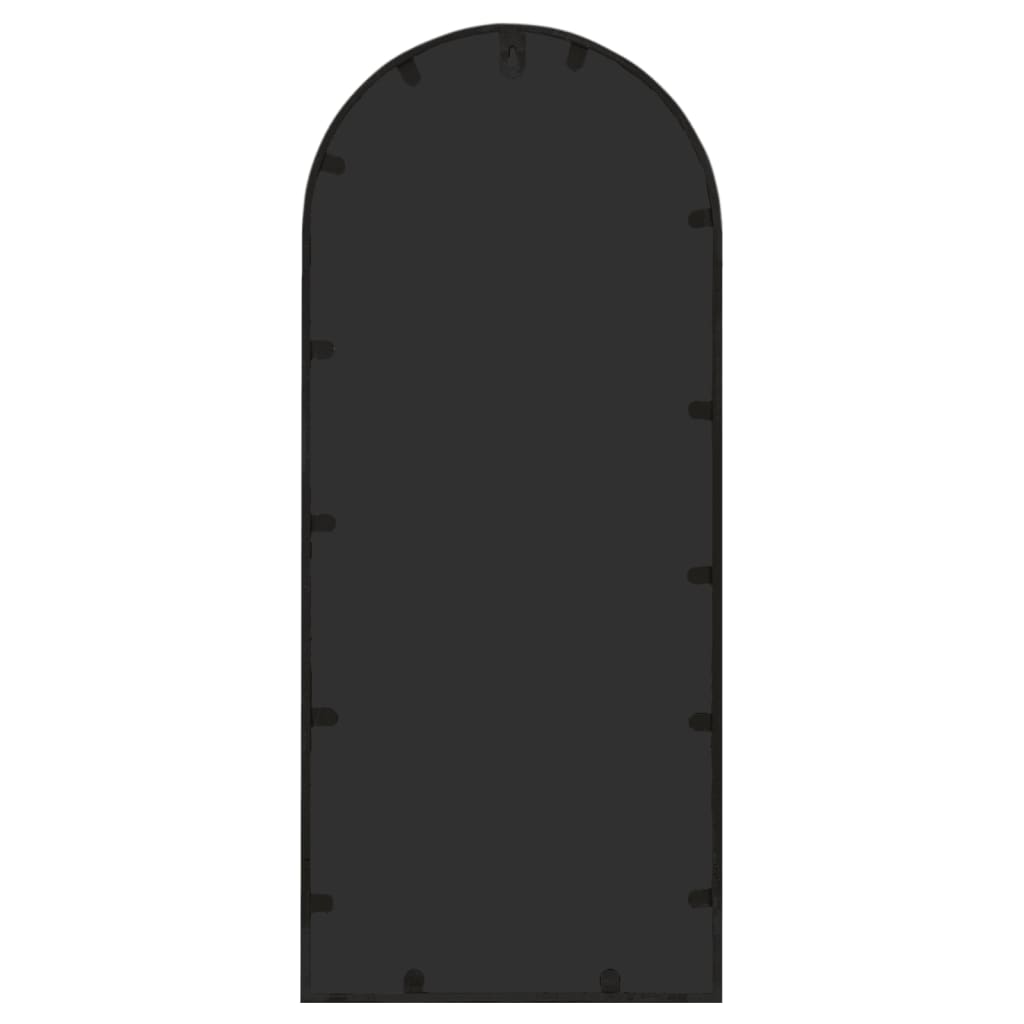 vidaXL Lustro do wnętrz, czarne, 100x45 cm, żelazne