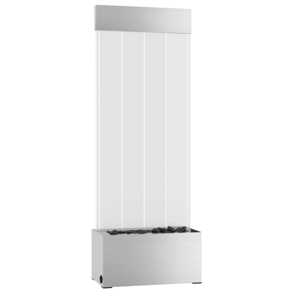 vidaXL Lampa wodna z LED RGB, stal nierdzewna i akryl, 110 cm