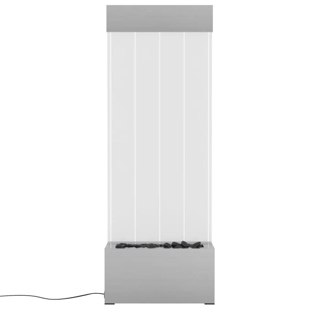 vidaXL Lampa wodna z LED RGB, stal nierdzewna i akryl, 110 cm